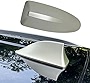 Ajxn 1PC Car Antenna Shark Fin, AM/FM Radio Signal Decorate Dummy Aerial Base for Auto SUV Truck with Adhesive Tape for Car SUV Truck (Gold)