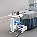 Chieacho Medical Salon Trolley Cart with 4 Wheels, Adjustable Waste Bin, and Large Storage Capacity for Beauty and Medical Tools