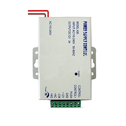 Merryshop Door Access System Electric Power Supply Control DC, 12V 3A/AC 110V Merryshop Door Access System Electric Power Supply Control DC, 12V 3A/AC 110V