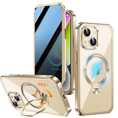 Coque iPhone 14 magnétique intégrale anti-espion antichoc compatible MagSafe
