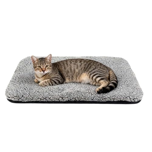 MINZHI Colchón para Mascotas, Cama para Gatos, Cama para Perros, Cojín Lavable para Perros, Manta para Gatos, Colchón para Perros, Lavable, mantén abrigadas a Tus Mascotas (Gris, 60 * 45 cm)