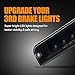 Cxdar Third 3rd Brake Light LED for 1997-2006 Jeep Wrangler, High Mount Rear Brake Lights Assembly for 97-06 Wrangler TJ, Waterproof Center Cab Lamp Stop Light
