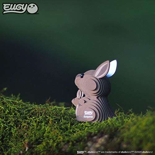 Eugy Kangaroo 3D Puzzle, 26 Piece Eco-Friendly Educational Learning Puzzles For Kids 6+ #TOP7
