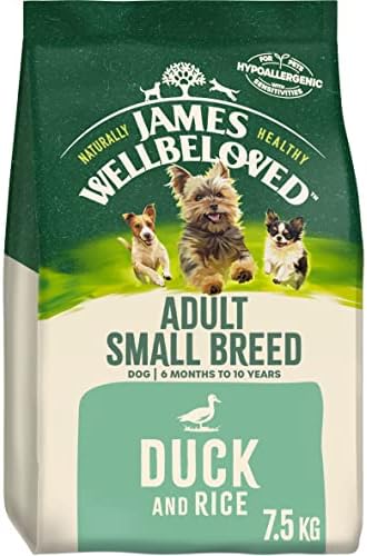 James Wellbeloved Adult Small Breed Lamb and Rice 7.5 kg Bag, Hypoallergenic Dry Dog Food
