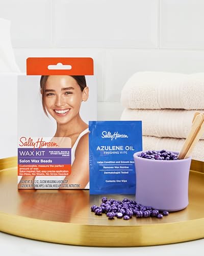 Image of Sally Hansen Salon Wax Beads Kit | Hair Removal for Face & Bikini | No Waste, No Strips | Complete Home Waxing Kit