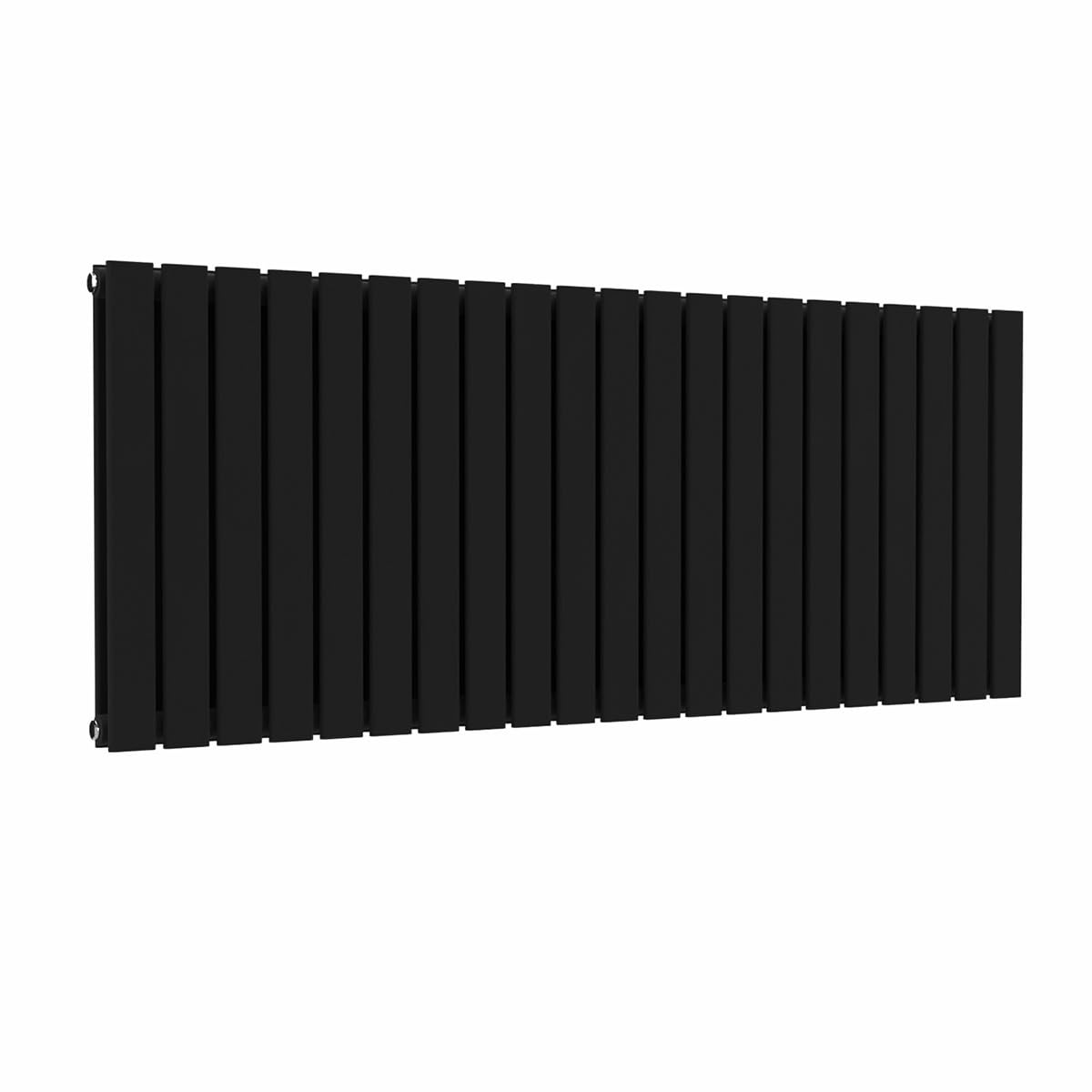 B&Q -  Flat Horizontal Radiator Black 600 mm X 1470 mm Double Panel Lux Flat-600-1470D.