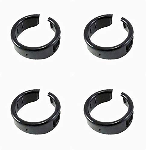4 Pcs of Split Locking Black Plastic Grommets 2881-P 1-1/4