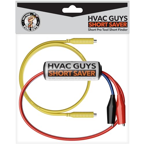 HVAC Guys Short Finder | Short Circuit Finder for 24 VAC Circuits | Includes 12in Lead with Clips &amp; 3ft Magnetic Jumper Testing Cable
