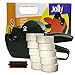 Produktbild Preisauszeichner Set Jolly C8 inkl. 10 Rollen 26x12 Preisetiketten - weiss permanent + 1 Farbrolle | Aufdruck: mindestens haltbar bis | HUTNER