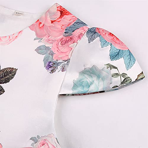 Aimjchld Party Dress For Toddler Little Baby Girls Flower Wedding Dresses Pageant Prom Ball Gowns Fancy Performance Formal Dress With Applique Size 2T 3T (Bean Powder 100) #TOP4