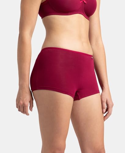 Image of Jockey SS04 Women High Coverage Super Combed Cotton Elastane Stretch Boy Leg (Pack of 2)