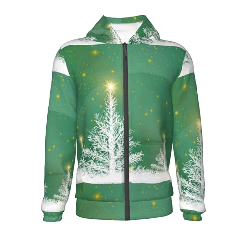 Christmas Pattern At Buffalo Plaid Kid Hoodies Boys Zip Up Sweatshirts Girls Pullover with Pocket2