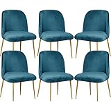 Super Stretch Dining Room Chair Covers Slipcovers Set of 2/4/6, Shell Chair Cover Velvet for Mid Cen