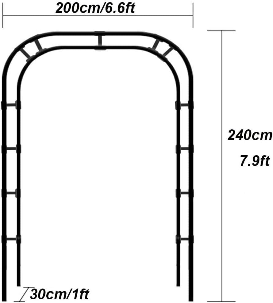 Arche de jardin support robuste pour empêcher la chute des rosiers
