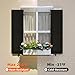 Ortus Collective Exterior Window Shutters - Weather-Resistant Polypropylene, Easy DIY Install - Louver Shutters for Windows Outside, Vinyl, Brick, 14.5