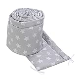 TupTam Protector Acolchado para Cama de Bebé Largo, Puntos/