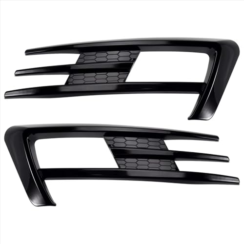 Grilles phares antibrouillard pour Golf 7 MK7 plastique noir laqué