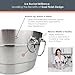 BREKX Stainless Steel Ice Bucket for Parties, Double Wall Insulated Anchored Brushed Drink Tub & Wine Bucket with Double Hinged Handles, Drink Chiller for Parties, 12QT (3 Gallon), 100% Leak Proof