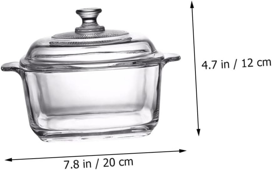 Luxshiny Microwave Soup Bowl with Lid Heavy Duty Food Storage Container for Home Restaurant