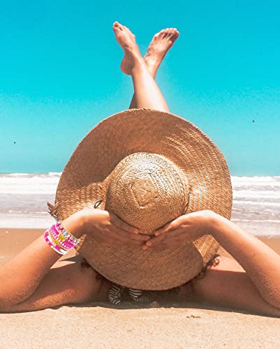 Palotay 8Pcs Preppy Heishi Bracelets Colorful Smiley Face Evil Eye Beaded Stackable Bracelets Set Surfer Clay Bead Pearl Stretch Bracelets Y2K Summer Beach Jewelry For Women Girls Red #TOP2