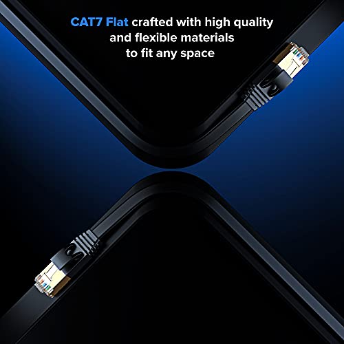 Cable Ethernet CAT7 plano 5 unidades 1.83 m gris miniatura 4