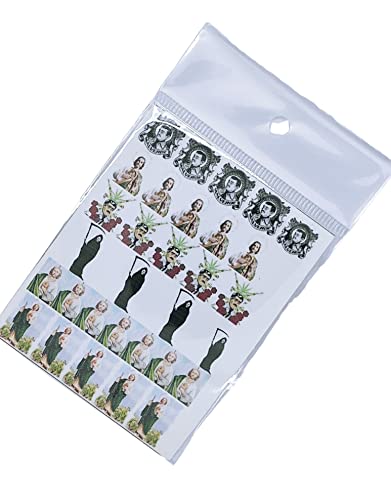 San Judas Tadeo, Malverde, Santa Muerte, Water Slide Decal Transfer Tatto