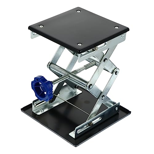 CIYODO 1pc Experimental Support Lifting Rack Lab Jack Stand Science Experiment Stand Scissor Lab Lifter Scissor Jack Lifter Lab Scissor Stand Experiment Lifting Platform Iron Black