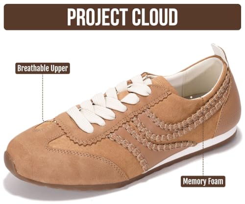 Image of Project Cloud Womens Barefoot Sneakers with Memory Foam & Non Slip (Monica) | Lace Up Shoes for Women - Lightweight Casual Women Footwear Comfortable Fashion Sneakers for Women - Versatile Women Shoes