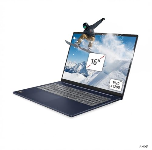 Image of Lenovo IdeaPad Slim 5 Laptop, 16 inch WUXGA IPS Touchscreen, AMD Ryzen AI 5 340 6-Core, AMD Radeon 840M Graphics, 16GB DDR5 512GB SSD, Backlit Keyboard, Wi-Fi 7, 1080p + IR Camera, Win11 Home