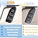 LLKUANG Window Lift Switch Button Frame Cover Trim Compatible with Toyota Land Cruiser Prado FJ150 LC150 150 2010-2018,Car Door Window Glass Lift Switch Panel Cover Interior Accessories for LHD