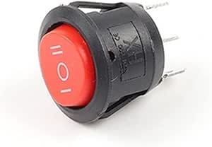 Amazon.co.jp: Rocker Switches 5/10pcs Diameter 23mm Small Round Boat ...