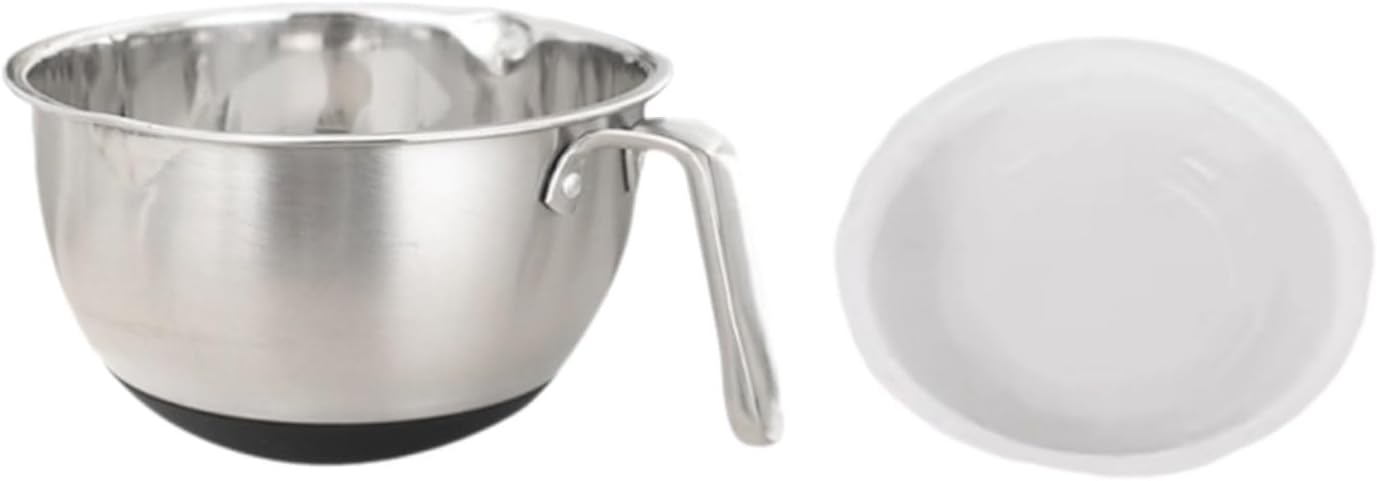 Stackable Stainless Steel Mixing Bowl With Lid And Silicone Bottom For Whipped Cream Salad Mixing Bowl With Handle multipurpose