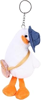 NUOBESTY Chaveiro De Pato Torto Brinquedos De Pelúcia Mochila Chaveiro De Carro Chaveiro De Carro Preguiça De Pelúcia Brinquedo De Pelúcia Boneca De Pato Chaveiro Boneca De Pelúcia