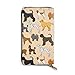 Produktbild JHGFG Dog Seamless Pattern Echtes Leder Geldbörse Lange Damen Geldbörse Handtasche Multi Kartenhalter Organizer Für Frauen Personalisiert