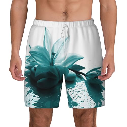 Short de bain lys bleu sarcelle homme pour surf et plage