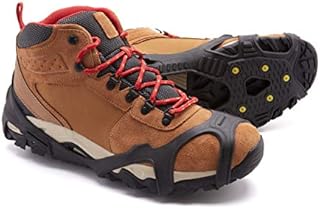 ICETRAX V3 Tungsten Winter Ice Grips for Shoes and Boots - Ice Cleats for Snow and Ice, StayON Toe, Reflective Heel