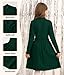 IIMMER Winter Girl's Mock Neck Warm Long Sleeve Cable Knit Sweater Dress Elastic Waist Fashion Dresses Forest Green 12 Years