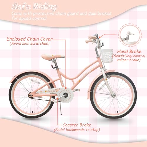 Image of ACEGER Kids Bike for Ages 2-14, 12-20 Inch Girls Bike