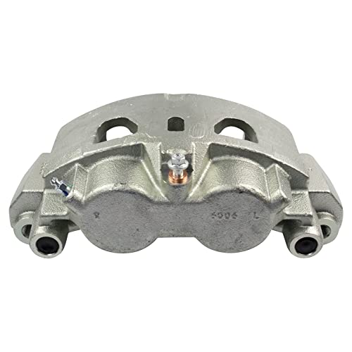Image of TRQ Front Brake Caliper Set Zinc Coated Brackets Hardware Compatible with 2011-2018 Chevrolet Silverado 2500 HD Silverado 3500 HD Suburban 3500 HD 2011-2018 GMC Sierra 2500 HD Sierra 3500 HD
