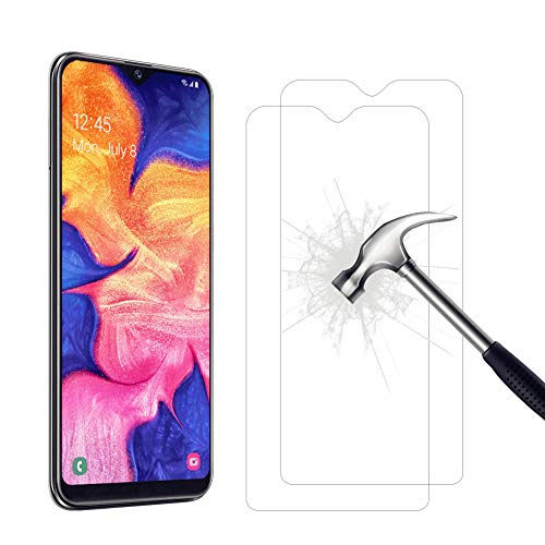 AhaSky 2X Protector de Pantalla para Samsung Galaxy A10E Cristal Templado, Resistente a Arañazos Vidrio Cristal Templado, [2.5d Borde Redondo] [9H Dureza] [Alta Definicion]
