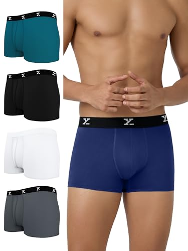 Image of XYXX Men's CloudSoft Micro Modal Trunks| Snug Fit, 4-Way Stretch, Anti-Roll & No-Marks Waistband Underwear for Men Combo (Pack of 5)