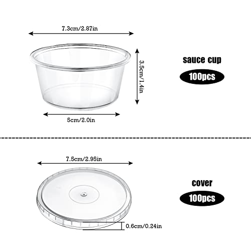 KOUHA Scatola per Salsa Chutney Trasparente 100