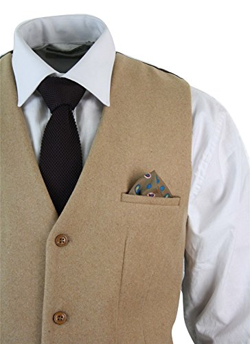 Gilet Elegane da Uomo in Tweed Vintage Nero o