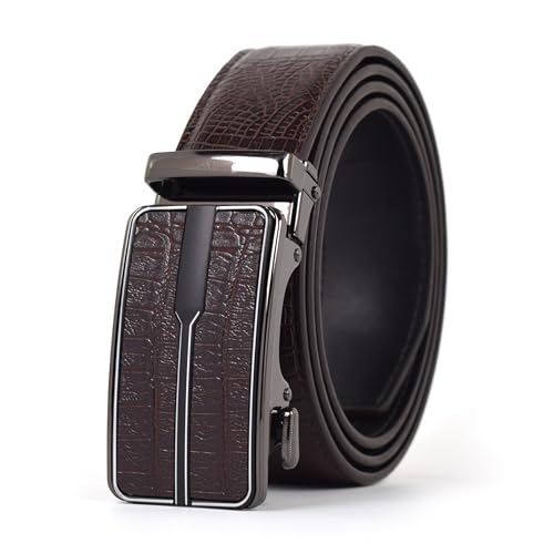 Image of WildHorn Men's Genuine Leather Belt for Men| Premium Auto-Lock Buckle | Adjustable up to 48 inch | Formal & Casual Wear | Micro-Adjust Fit | Stylish Gift Box Included