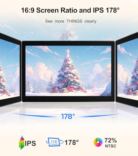 Image of Gallagher 7 Inch Touch Screen Monitor for Raspberry Pi,1920 * 1080 Touchscreen Display with Case 5 Point IPS Portable Touchscreen Monitor with HDMI Dual-Speaker for Raspberry Pi 4B /3B+ /3B /B+ Jetson