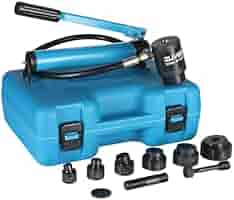 Punch↑ 1 2 3 4 ZUVER Hydraulic Knockout Punch Set KO Tool 10T - Electrical