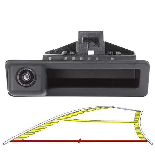 Vehicle Backup Camera with Dynamic Intelligent Trajectory Moving Guide Line for BMW E82 E88 E84 E90 E91 E92 E93 E70 E60 E61 E39 3 5 X5 X6, Car Rear View 170 Fisheye Lens Trunk Handle Camera