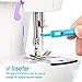 Mudder 2 Pieces Sewing Machine Needle Threader Automatic Threader Quick Sewing Threader Needle Threading Tool for Sewing Machine Auto Threader Needle Changer, Holds Needles Firmly (Blue and White)
