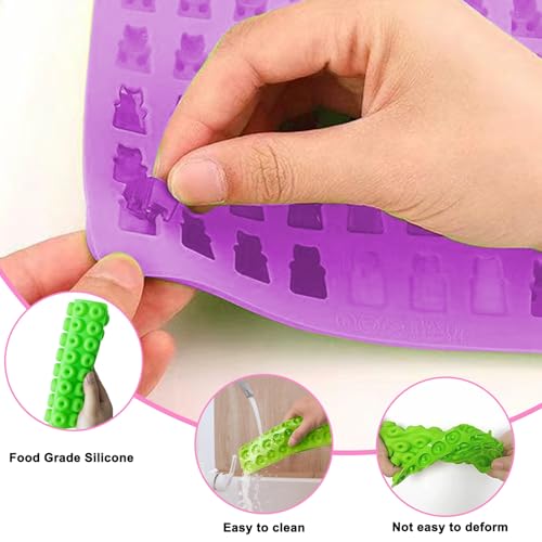 Gummy Moulds, 4Pcs Silicone Sweet Moulds, Heart Candy Gummy Molds, Chocolate Molds - Image 3