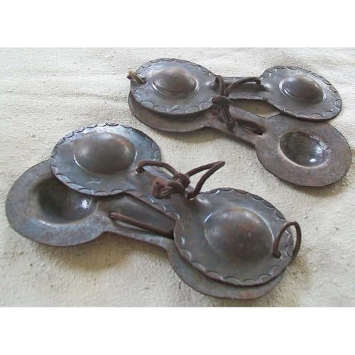 Horus Artesania Qaraqueb-20cm Marokkanische Eisen Kastagnetten Paar